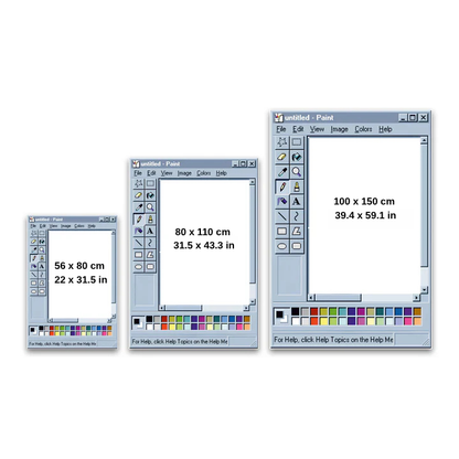 Retro MS Paint Mirror – Vintage Computer Window Design