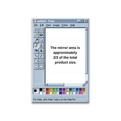 Retro MS Paint Mirror – Vintage Computer Window Design
